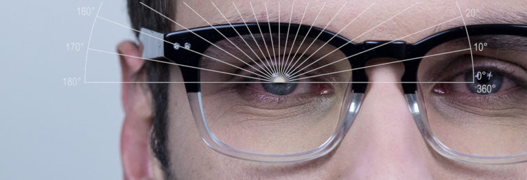 óculos com eixos do astigmatismo